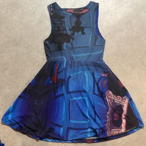 Disney Alice in Wonderland Stretch Knit Dress Sz M - Picture 5 of 10